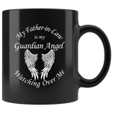 Father in Law 11 oz Black Coffee Mug