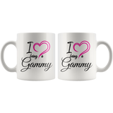 I Love Being a Gammy 11 oz White Coffee Mug