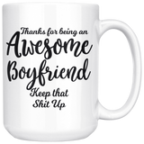 Awesome Boyfriend 15 oz White Coffee Mug