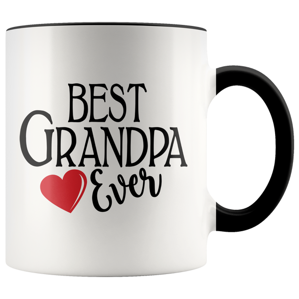 Best Grandpa Ever 11 oz Accent Coffee Mug