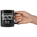 Awesome Stepdad 11 oz Black Coffee Mug