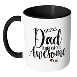 Thanks Dad I Turned Out Awesome - 11 oz Funny Dad Coffee Mug