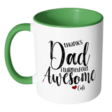 Thanks Dad I Turned Out Awesome - 11 oz Funny Dad Coffee Mug