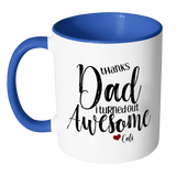 Thanks Dad I Turned Out Awesome - 11 oz Funny Dad Coffee Mug
