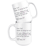 Dear Dad - Funny Coffee Mug for Dad for Father's Day From Father - From Daughter