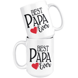 Best Papa Ever 15 oz White Coffee Mug