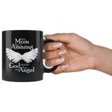 Mom Amazing Angel 11 oz Black Coffee Mug