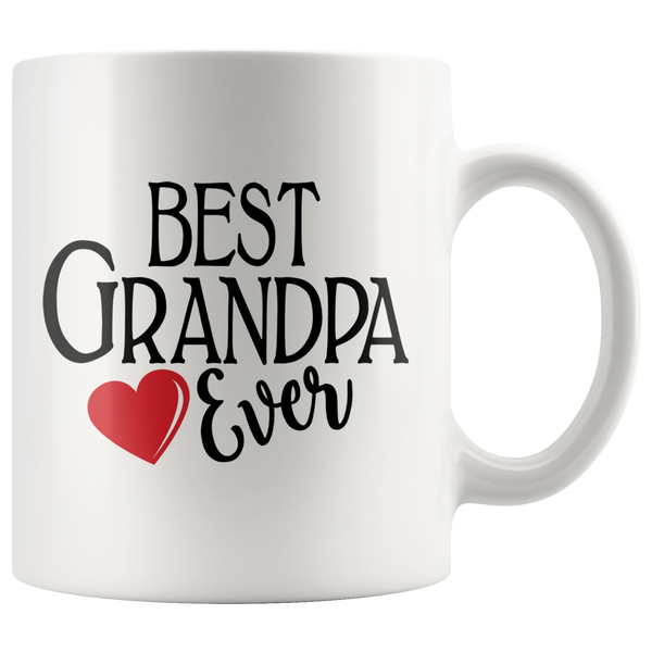 Best Grandpa Ever 11 oz White Coffee Mug