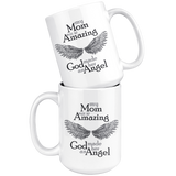 Mom Amazing Angel 15 oz White Coffee Mug