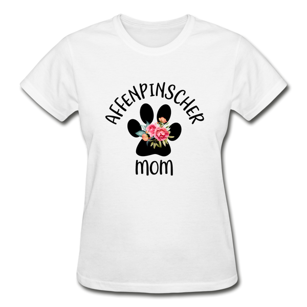 Affenpinscher Mom Gildan Ultra Cotton Ladies T-Shirt - white