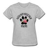 Affenpinscher Mom Gildan Ultra Cotton Ladies T-Shirt - heather gray