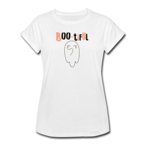 Boo-tiful Women's Relaxed Fit T-Shirt - white