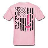 Nurse Flag Gildan Ultra Cotton Adult T-Shirt (CK1213) - light pink