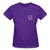 Nurse Flag Gildan Ultra Cotton Ladies T-Shirt (CK1213) - purple