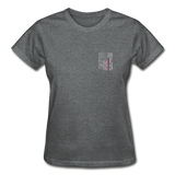 Nurse Flag Gildan Ultra Cotton Ladies T-Shirt (CK1213) - deep heather