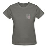 Nurse Flag Gildan Ultra Cotton Ladies T-Shirt (CK1213) - charcoal