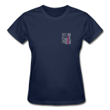 Nurse Flag Gildan Ultra Cotton Ladies T-Shirt (CK1213) - navy