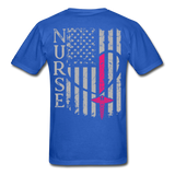 Nurse Flag Gildan Ultra Cotton Adult T-Shirt (CK1213) - royal blue