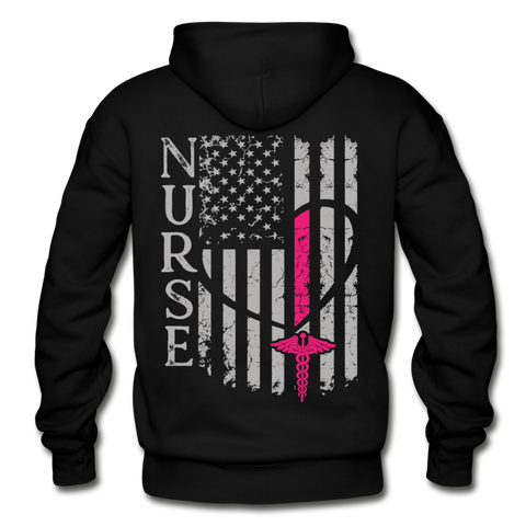 Nurse Flag Gildan Heavy Blend Adult Hoodie (CK1348) - black