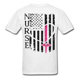 Nurse Flag Gildan Ultra Cotton Adult T-Shirt (CK1213) - white