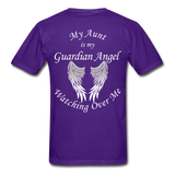 Aunt Guardian Angel Gildan Ultra Cotton Adult T-Shirt (CK1352U) - purple