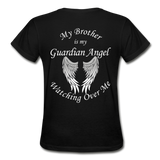 Brother Guardian Angel Gildan Ultra Cotton Ladies T-Shirt (CK1355) - black