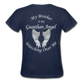 Brother Guardian Angel Gildan Ultra Cotton Ladies T-Shirt (CK1355) - navy