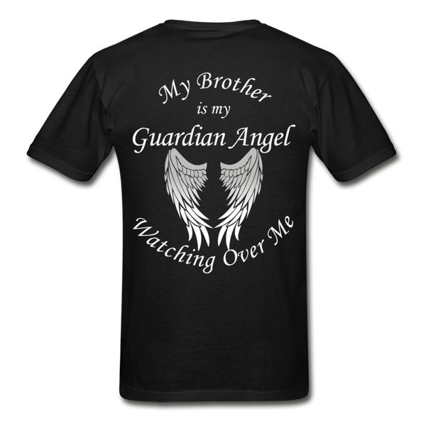 Brother Guardian Angel Gildan Ultra Cotton Adult T-Shirt (1355) - black