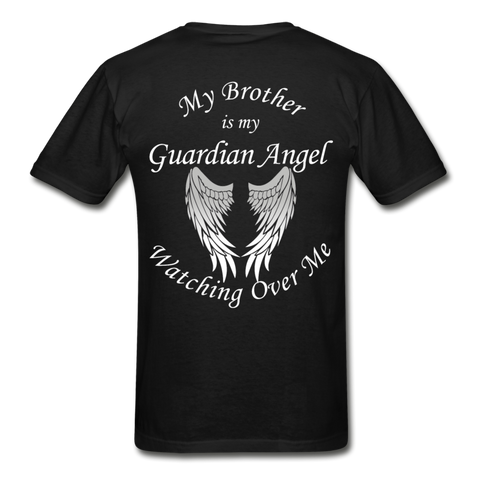Brother Guardian Angel Gildan Ultra Cotton Adult T-Shirt (1355) - black