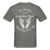 Brother Guardian Angel Gildan Ultra Cotton Adult T-Shirt (1355) - charcoal