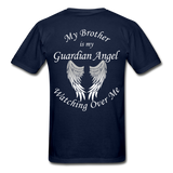 Brother Guardian Angel Gildan Ultra Cotton Adult T-Shirt (1355) - navy