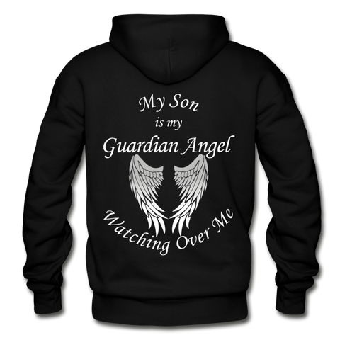 Son Guardian Angel Hoodie Gildan Heavy Blend Adult Hoodie - black