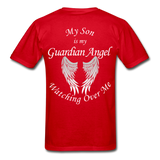 Son Guardian Angel Gildan Ultra Cotton Adult T-Shirt (CK1357) - red