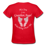 Son Guardian Angel Gildan Ultra Cotton Ladies T-Shirt - red