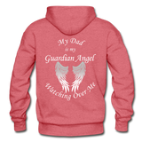 Dad Guardian Angel Gildan Heavy Blend Adult Hoodie (CK1359) - heather red