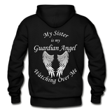 Sister Guardian Angel Gildan Heavy Blend Adult Hoodie - black