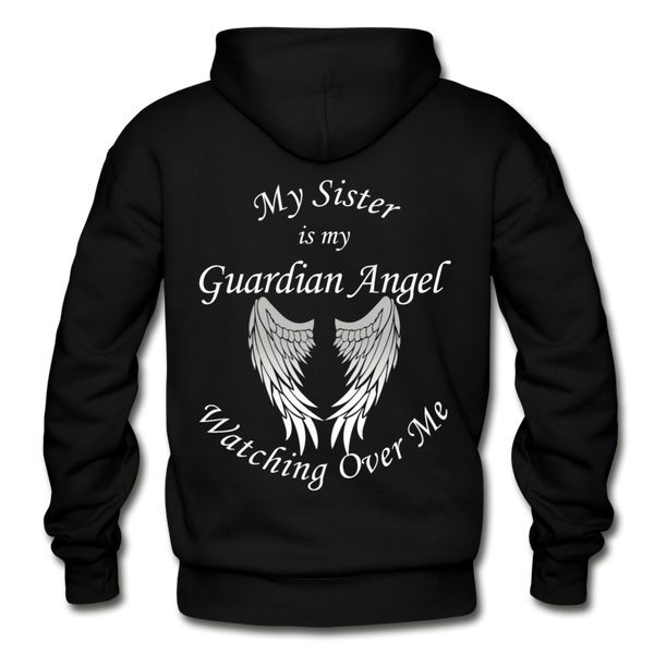 Sister Guardian Angel Gildan Heavy Blend Adult Hoodie - black