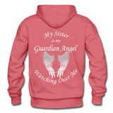 Sister Guardian Angel Gildan Heavy Blend Adult Hoodie - heather red