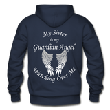 Sister Guardian Angel Gildan Heavy Blend Adult Hoodie - navy