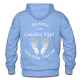 Sister Guardian Angel Gildan Heavy Blend Adult Hoodie - carolina blue