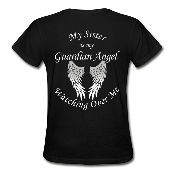 Sister Guardian Angel Gildan Ultra Cotton Ladies T-Shirt - black