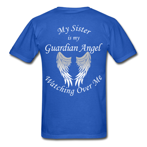 Sister Guardian Angel Gildan Ultra Cotton Adult T-Shirt (CK1360) - royal blue