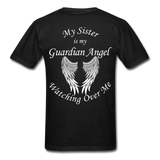 Sister Guardian Angel Gildan Ultra Cotton Adult T-Shirt (CK1360) - black