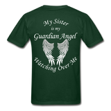 Sister Guardian Angel Gildan Ultra Cotton Adult T-Shirt (CK1360) - forest green