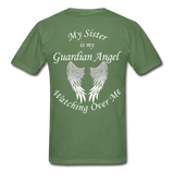 Sister Guardian Angel Gildan Ultra Cotton Adult T-Shirt (CK1360) - military green