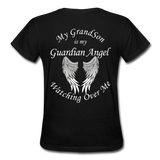 GrandSon Guardian Angel Gildan Ultra Cotton Ladies T-Shirt (CK1361) - black