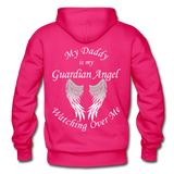 Daddy Guardian Angel Gildan Heavy Blend Adult Hoodie (CK1364) - fuchsia