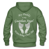 Daddy Guardian Angel Gildan Heavy Blend Adult Hoodie (CK1364) - military green