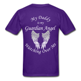 Daddy Guardian Angel Gildan Ultra Cotton Adult T-Shirt (CK1363) - purple
