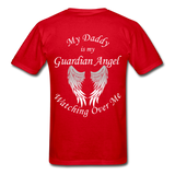 Daddy Guardian Angel Gildan Ultra Cotton Adult T-Shirt (CK1363) - red